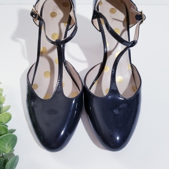 BODEN Whitney Mid Heels Dark Navy Patent Leather 41 Size 11 - Picture 14 of 16